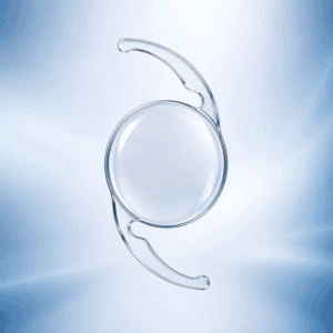 Light Adjustable Lens graphic illustrating an advanced intraocular lens option discussed in cataract surgery questions at Wellish Abrams Vision Institute.
