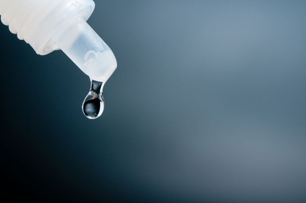 Close up of artifical tears.
