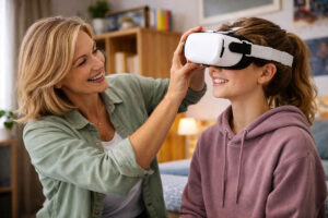 Wearable tech devices like VR Hedsets should be worn safely, learn how at Wellish Abrams Vision Institute.