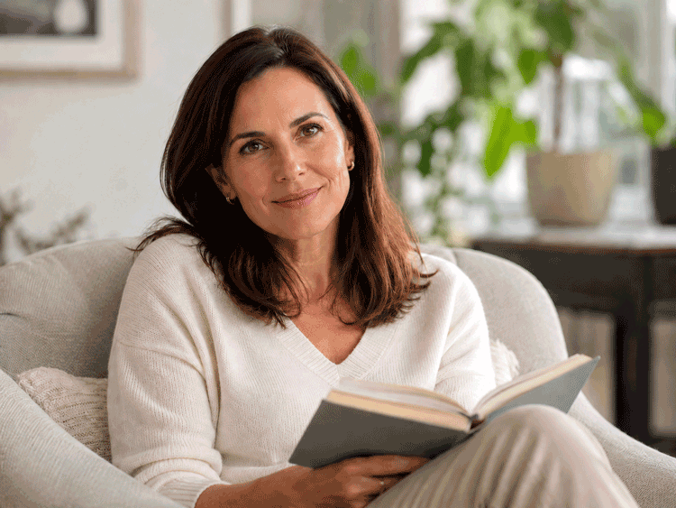 Wellish Abrams Vision Institute patient reading a book while considering can you get LASIK with dry eyes.